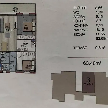 Széplak-szíve Apartamento *